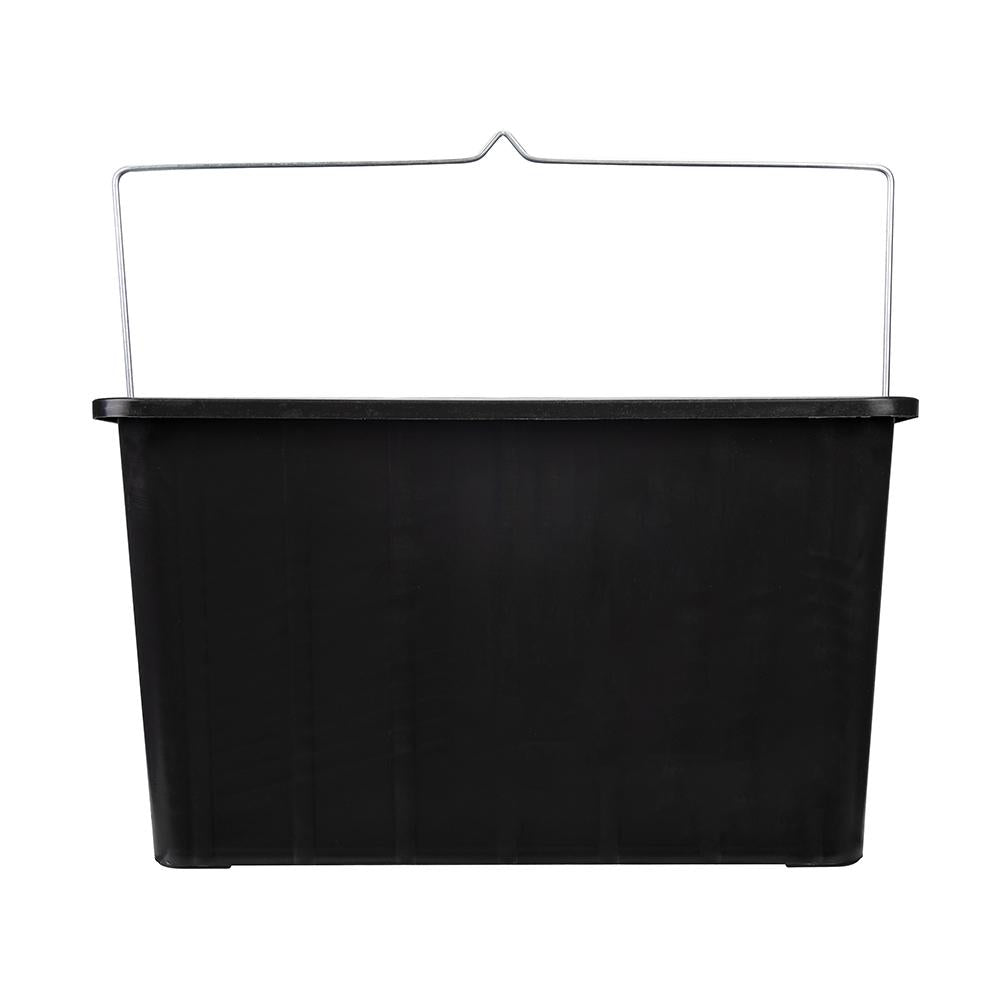 Silverline Rectangular Paint Scuttle Black 15Ltr