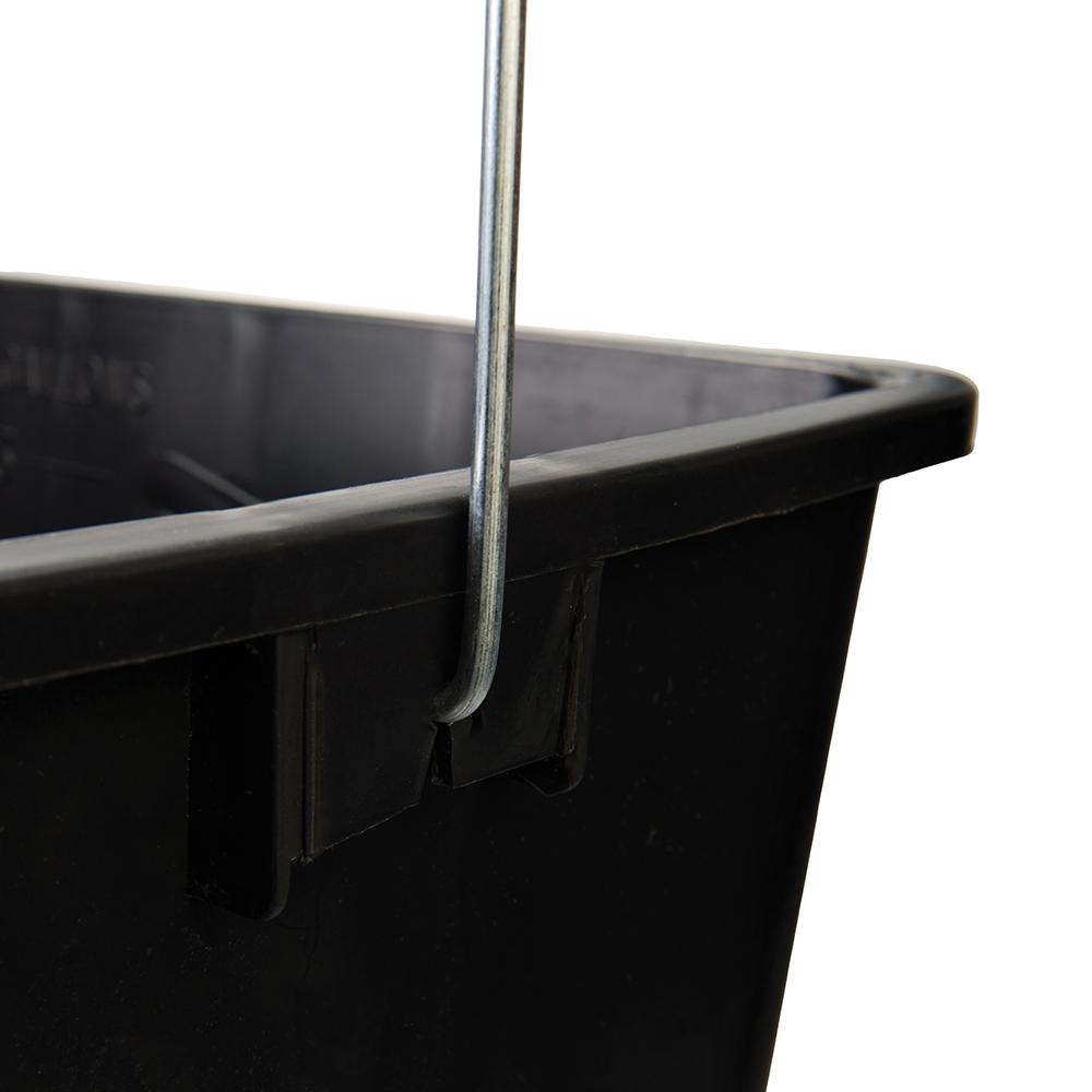 Silverline Rectangular Paint Scuttle Black 15Ltr
