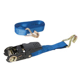 Silverline Rubber-Handled Ratchet Tie Down Strap J-Hook 4.5m x 25mm - Rated 350kg Capacity 700kg