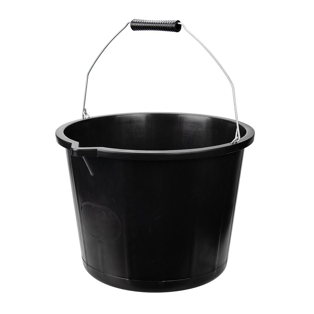 Silverline Heavy Duty Builders Bucket Black 15Ltr