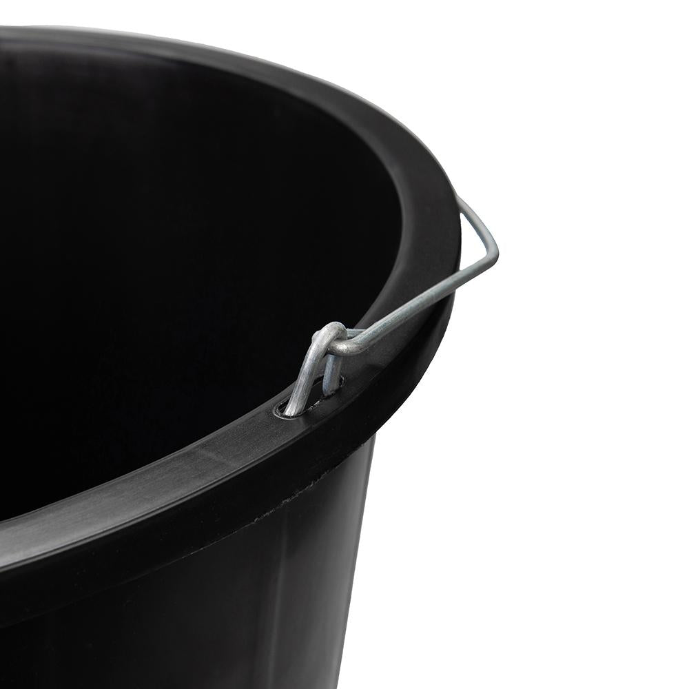 Silverline Heavy Duty Builders Bucket Black 15Ltr