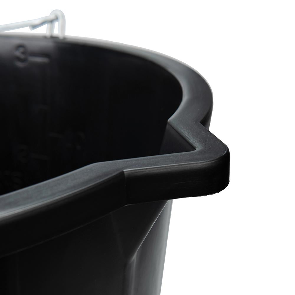 Silverline Heavy Duty Builders Bucket Black 15Ltr