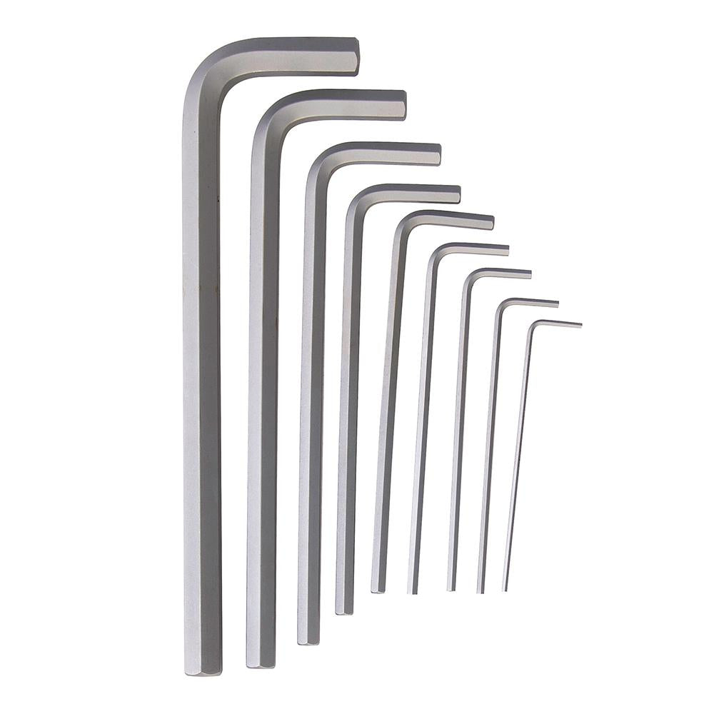 King Dick Hex Key Long Ball End Set Metric 9pce 1.5 - 10mm