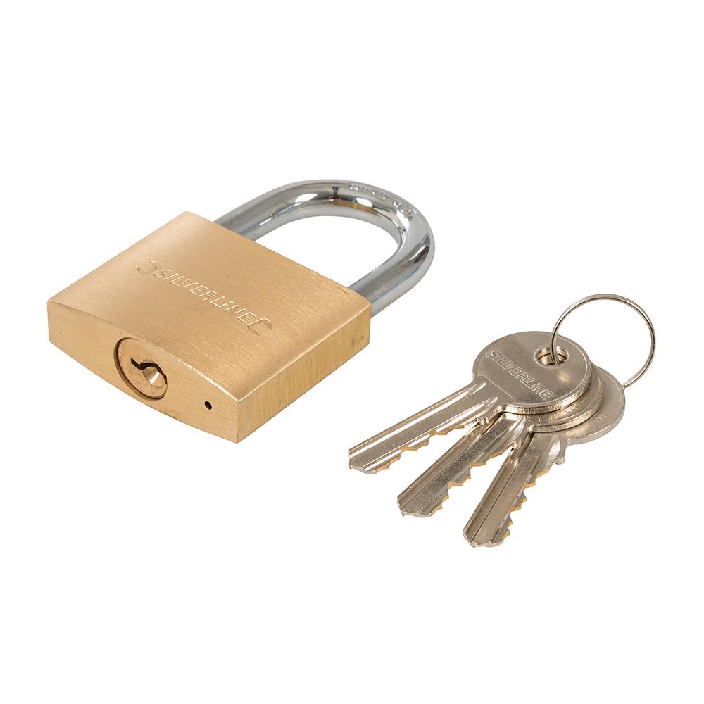 Silverline Brass Padlock 50mm
