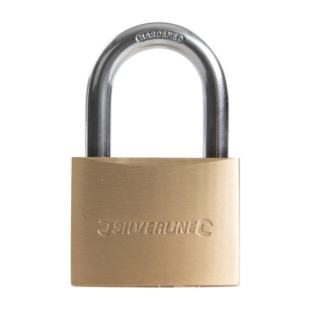 Silverline Brass Padlock 60mm