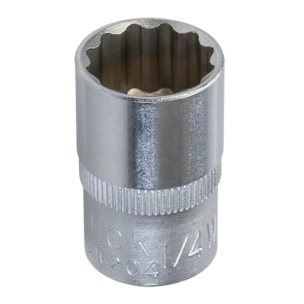 King Dick Tools Socket SD 3/8" Whitworth 12pt 1/4"