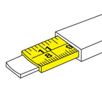 Silverline Hi-Vis Contour Tape 8m / 26ft x 25mm