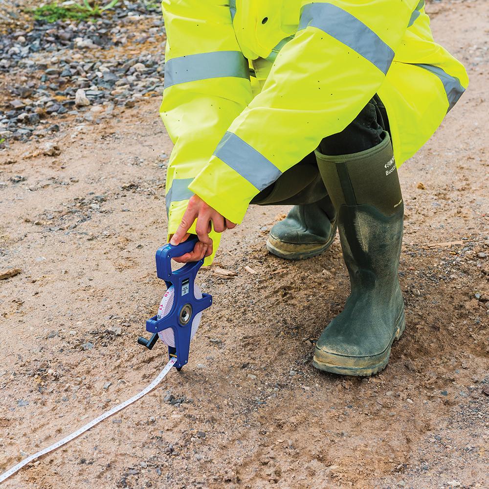 Silverline Open Reel Surveyors Tape 30m / 100ft x 13mm