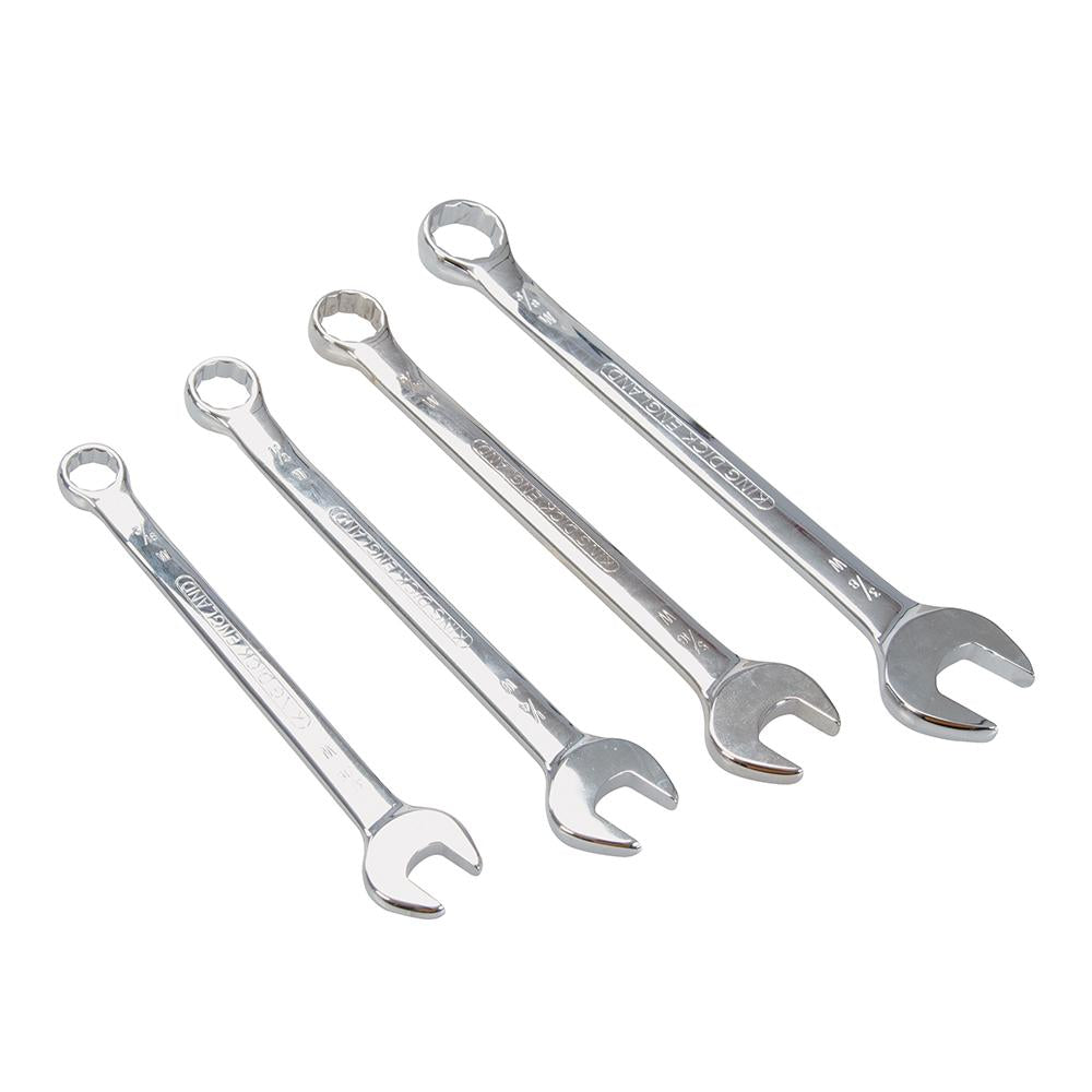 King Dick Open-Ended Spanner Set Whitworth 4pce 1/8" - 9/16"